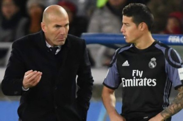 Zidane tomó una decisión final sobre James Rodríguez y Bale