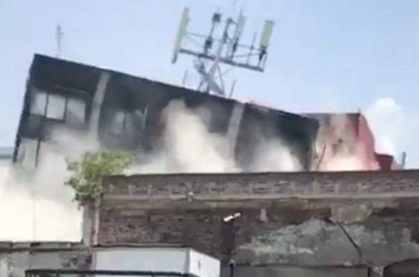 Así cayeron varios edificios en la Ciudad de México tras terremoto