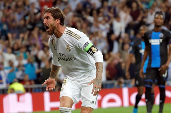 Real Madrid rescató un sufrido empate contra Brujas en la Champions League