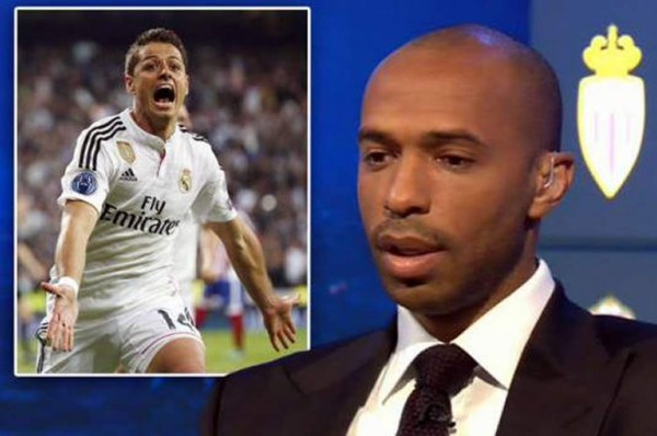 Thierry Henry carga con dureza contra 'Chicharito' por su gol