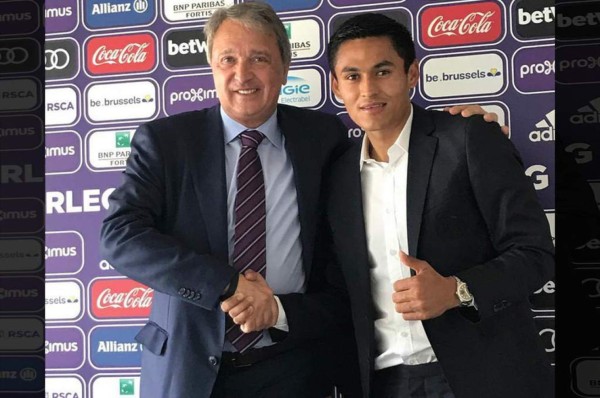 Mediocampista hondureño Andy Nájar renueva con el Anderlecht