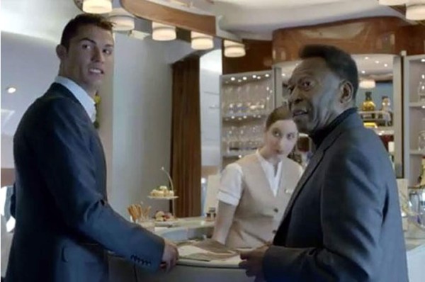 Video: Cristiano y Pelé juntos en un comercial