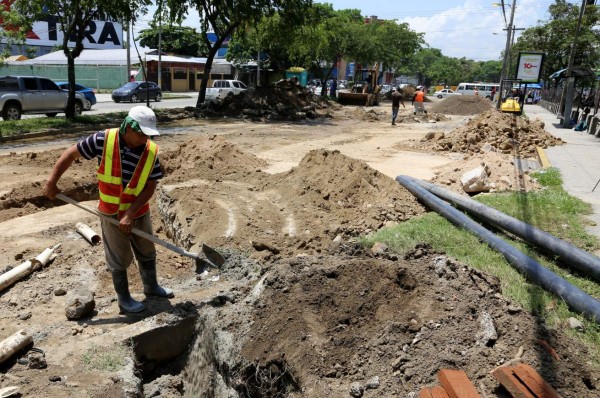 Este mes reanudan trabajos en la avenida Júnior de San Pedro Sula