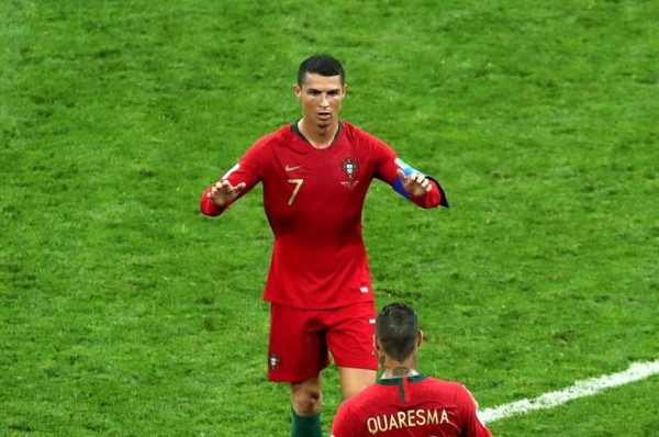 Cristiano fue elegido como el hombre del partido en el España vs. Portugal