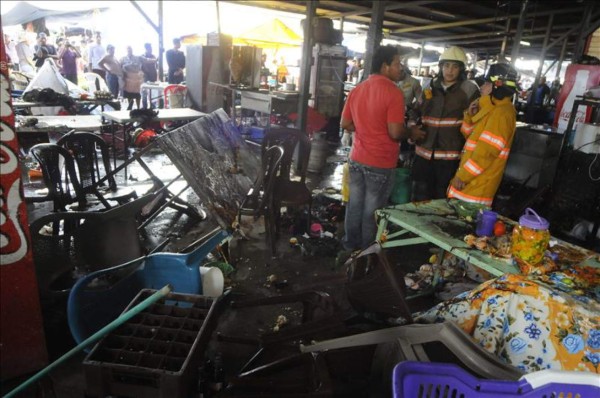 Fallece una octava víctima de la explosión en un mercado de Honduras