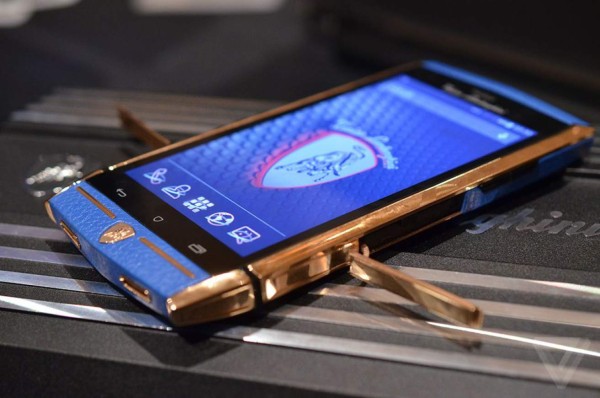 The logo of Lamborghini is seen on the new Lamborghini Huracan EVO Rear-Wheel Drive (RWD) car unveiled during a show in Kolkata on February 2, 2020. (Photo by Dibyangshu SARKAR / AFP)