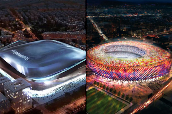 El Bernabéu y el Camp Nou, en la disputa por ser el mejor estadio del mundo