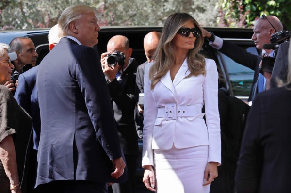 Video: Melania 'se rebela' ante Trump en Israel