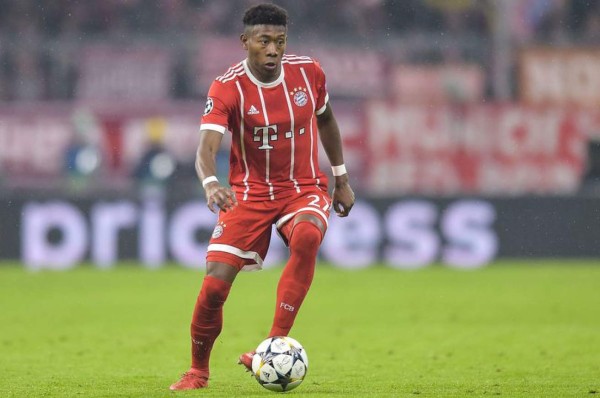 David Alaba, posible baja del Bayern para enfrentar al Real Madrid