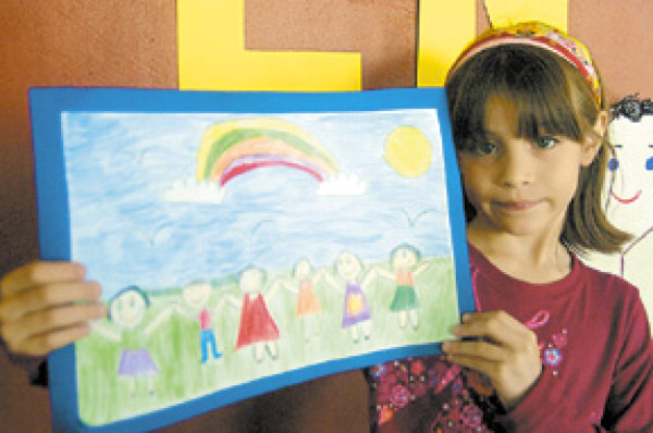 'Los niños queremos vivir felices y en paz”