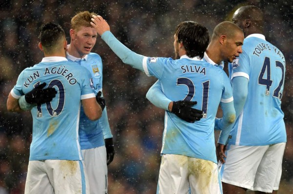 Manchester City golea al Crystal Palace con doblete del 'Kun' Agüero