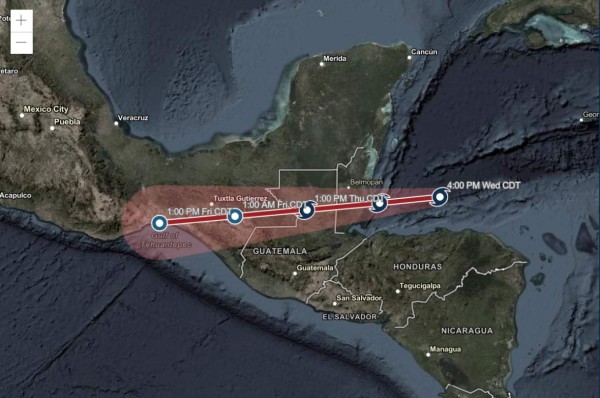 Guatemala monitorea la trayectoria de la tormenta Nana