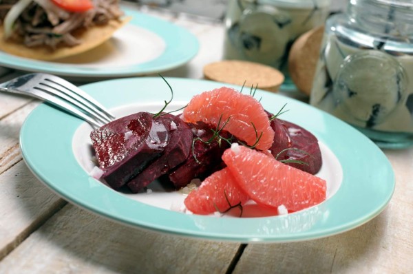 Ensalada de remolacha rostizada