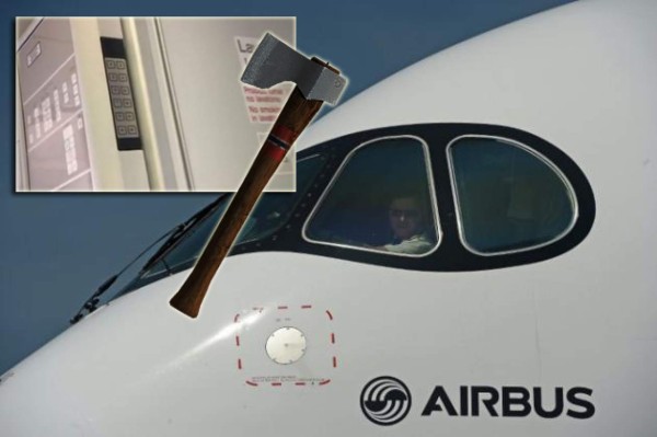 Piloto sueco usa un hacha para sacar del baño a un pasajero borracho