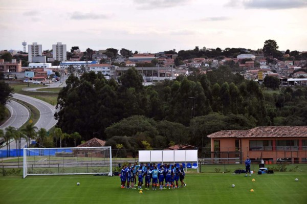 Honduras realizó su primer entrenamiento en Porto Feliz