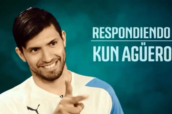 Kun Agüero bromea en una autoentrevista: '¡Messi sueña ser como yo!'