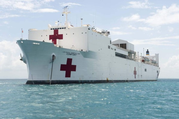 Este jueves arriba barco hospital de Estados Unidos a Puerto Castilla