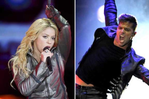 Los británicos se rinden ante Shakira y Ricky Martin