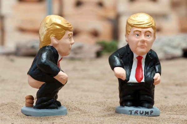 El tradicional 'caganer' catalán con cara de Trump arrasa en Navidad&nbsp;&nbsp;