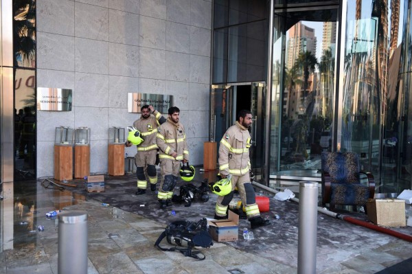Reconstruirán hotel incendiado en Dubai