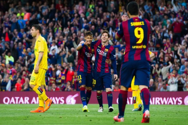 Messi-Suárez-Neymar superan los 100 goles