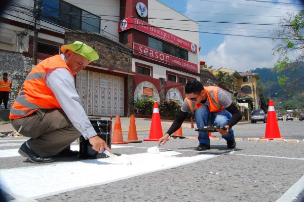 Sigue señalización en San Pedro Sula