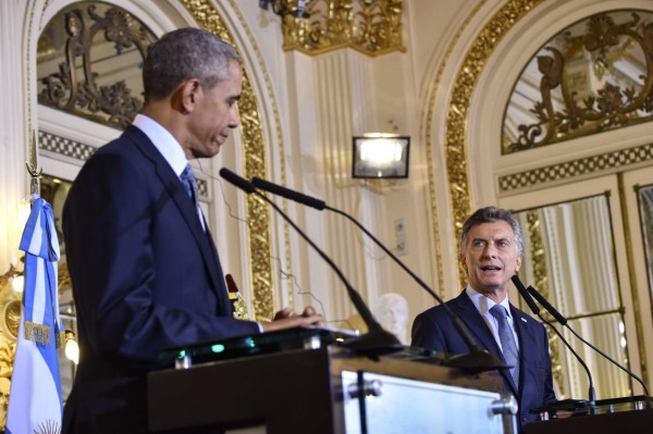 Macri destaca 'liderazgo inspirador' de Obama