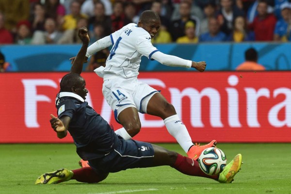 Las mejores fotografías del partido Honduras-Francia