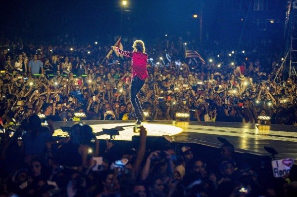 HAVANA, CUBA - MARCH 25: Mick Jagger performs on stage during The Rolling Stones concert at Ciudad Deportiva on March 25, 2016 in Havana, Cuba. Pic. Credit: Dave J Hogan