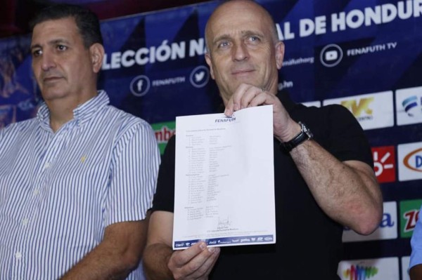 Fabián Coito convocó 32 futbolistas a la selección de Honduras para enfrentar a Martinica y Trinidad y Tobago