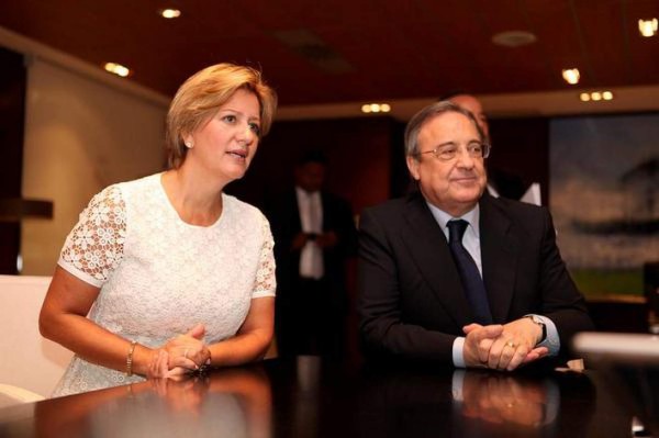Florentino Pérez recibió a la Primera Dama de Panamá