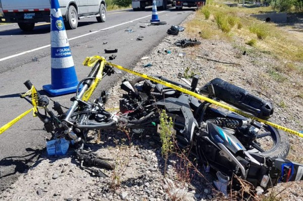 Dos personas muertas y tres heridas deja fatal accidente en la zona sur de Honduras