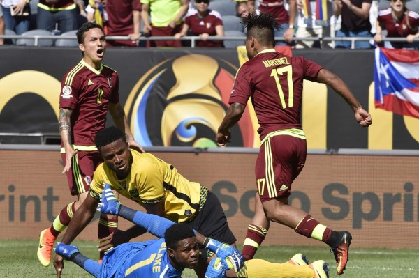 Venezuela venció con sufrimiento a Jamaica