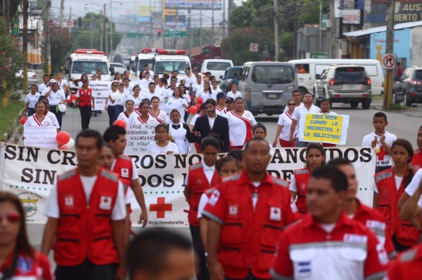 Voluntarios de la Cruz Roja de San Pedro Sula celebran su día