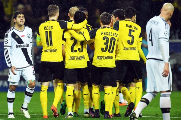 ¡12 goles! El Dortmund se dio un festín en la Champions League