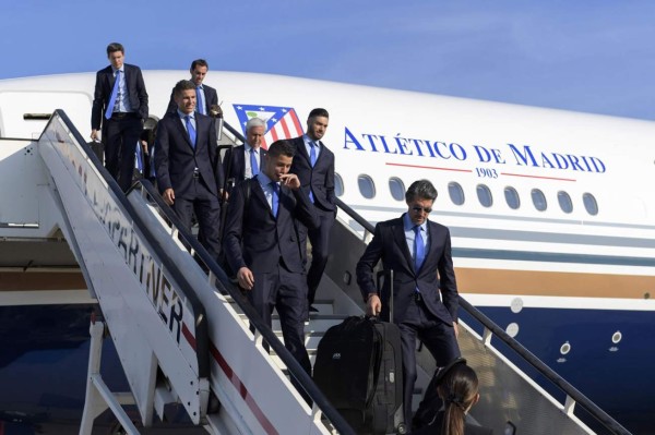 El Atlético ya está en Milán para jugar la final de la Champions