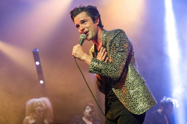 LONDON, ENGLAND - MAY 21: Brandon Flowers performs at O2 Academy Brixton on May 21, 2015 in London, United Kingdom (Photo by Brian Rasic/Redferns via Getty Images)