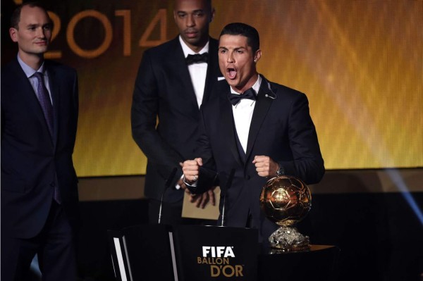 Video: Cristiano y su grito de festejo por ganar el Balón de Oro