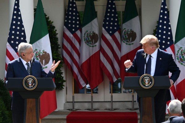 Trump dice que los mexicanos son 'gente fantástica' y Obrador agradece su respeto