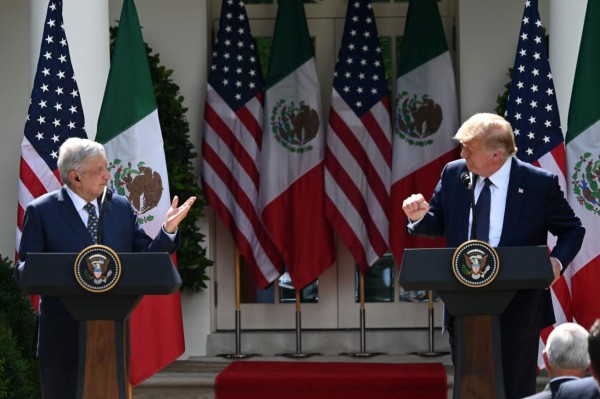 Trump dice que los mexicanos son 'gente fantástica' y Obrador agradece su respeto
