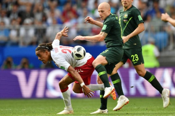 Australia y Dinamarca se reparten puntos en un juego intenso