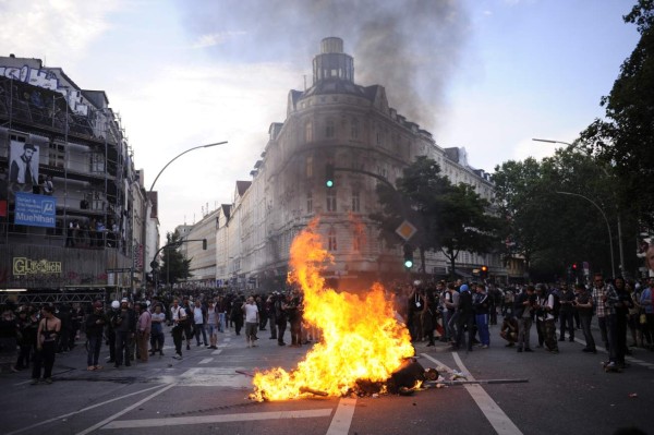 Hamburgo en estado de sitio en la apertura de la cumbre del G20  