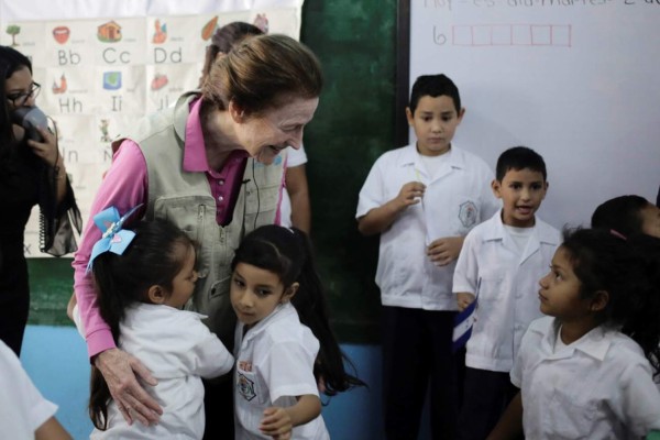 La directora de Unicef aboga por más educación para la niñez de Honduras