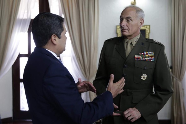 Kelly destaca en EUA logros en seguridad de Honduras