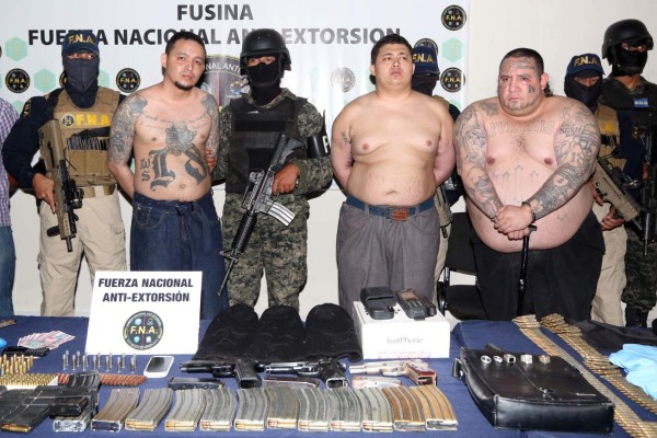 Pandilleros de la 18 capturados serán presentados ante la Fiscalía