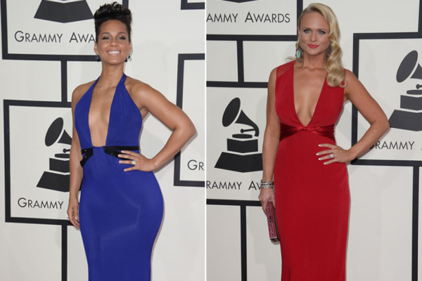 Estrellas de la música brillan en la alfombra roja de los Grammy