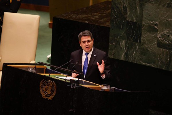 Los cuatro temas centrales expuestos por el presidente de Honduras en la ONU