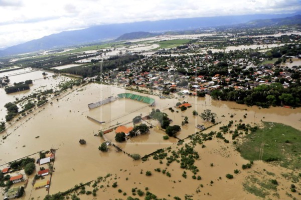 Otra vez el valle de Sula queda anegado