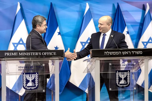 Honduras e Israel firman acuerdos al inaugurar la embajada