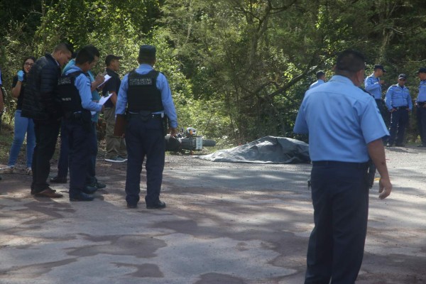 Asesinan de varios disparos a motociclista en Tatumbla, Francisco Morazán